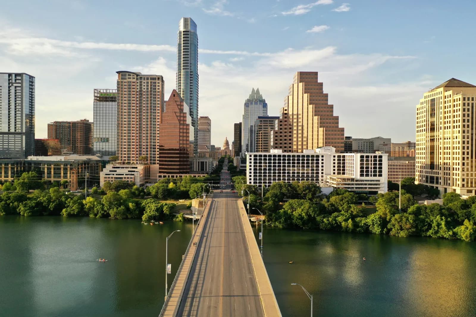 Downtown Austin skyline across the water